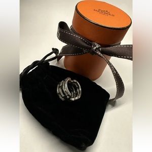 Hermes Ring ag 925 Sterling Silver Sz 54